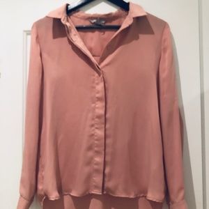 Pink H&M button down blouse